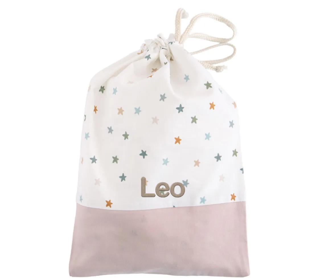 Bolsa Merienda Little Stars Pink Personalizable