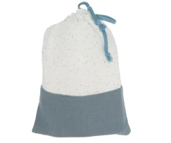 Bolsa Merienda Rainbow Dots Azul Personalizable