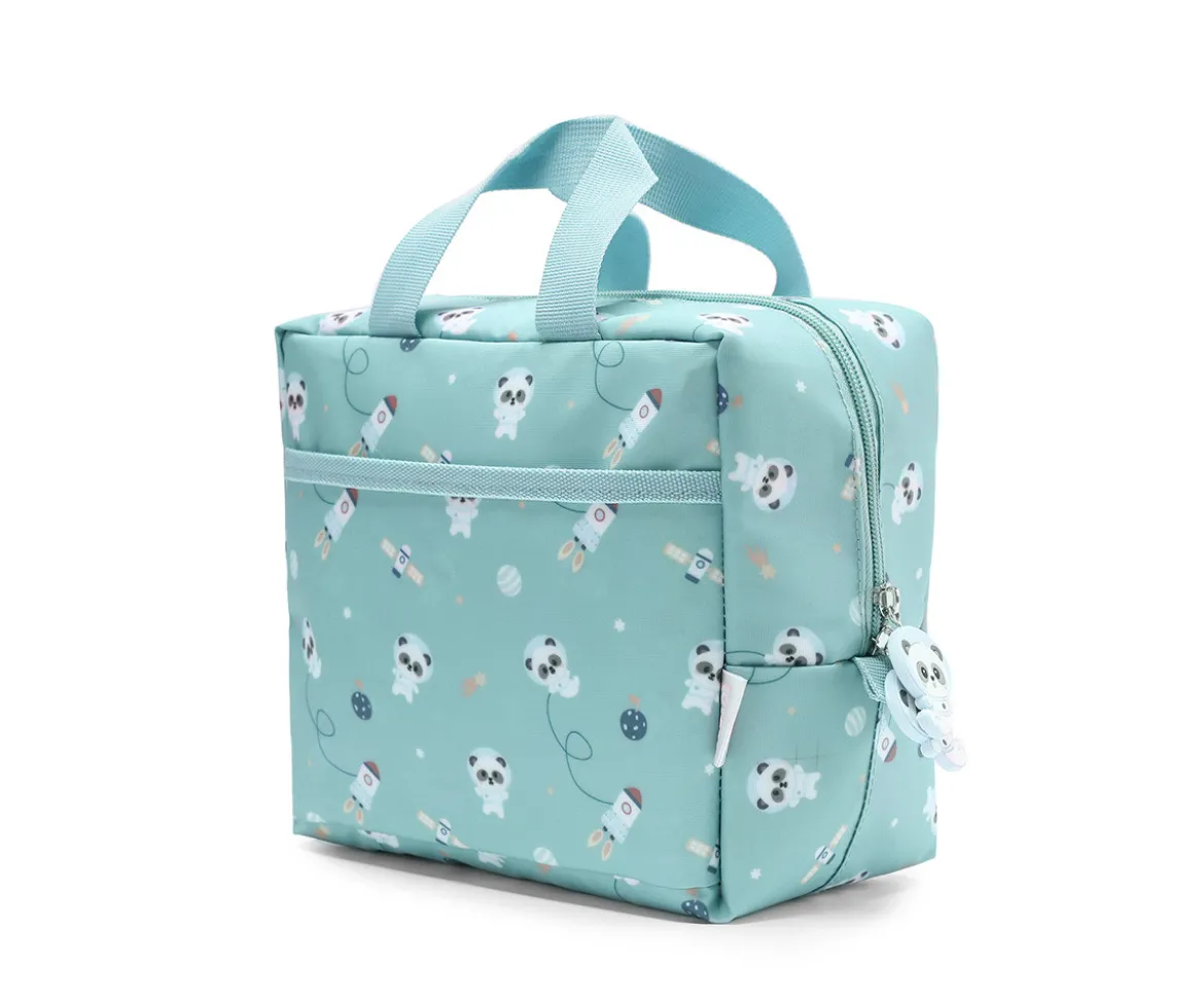 Bolsa Merienda Térmica Pandas in Space Personalizable