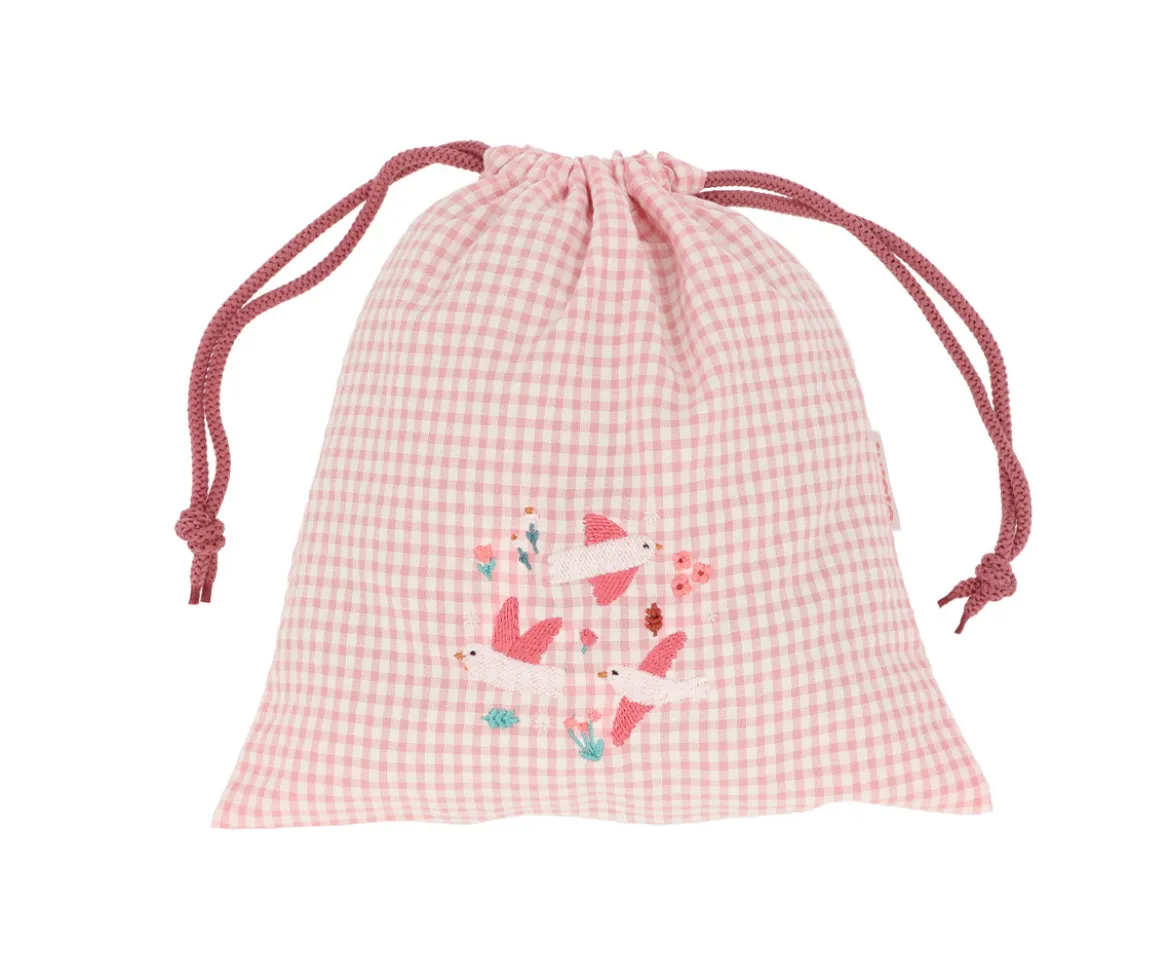 Bolsa Merienda Vichy Blossom Birds Personalizable