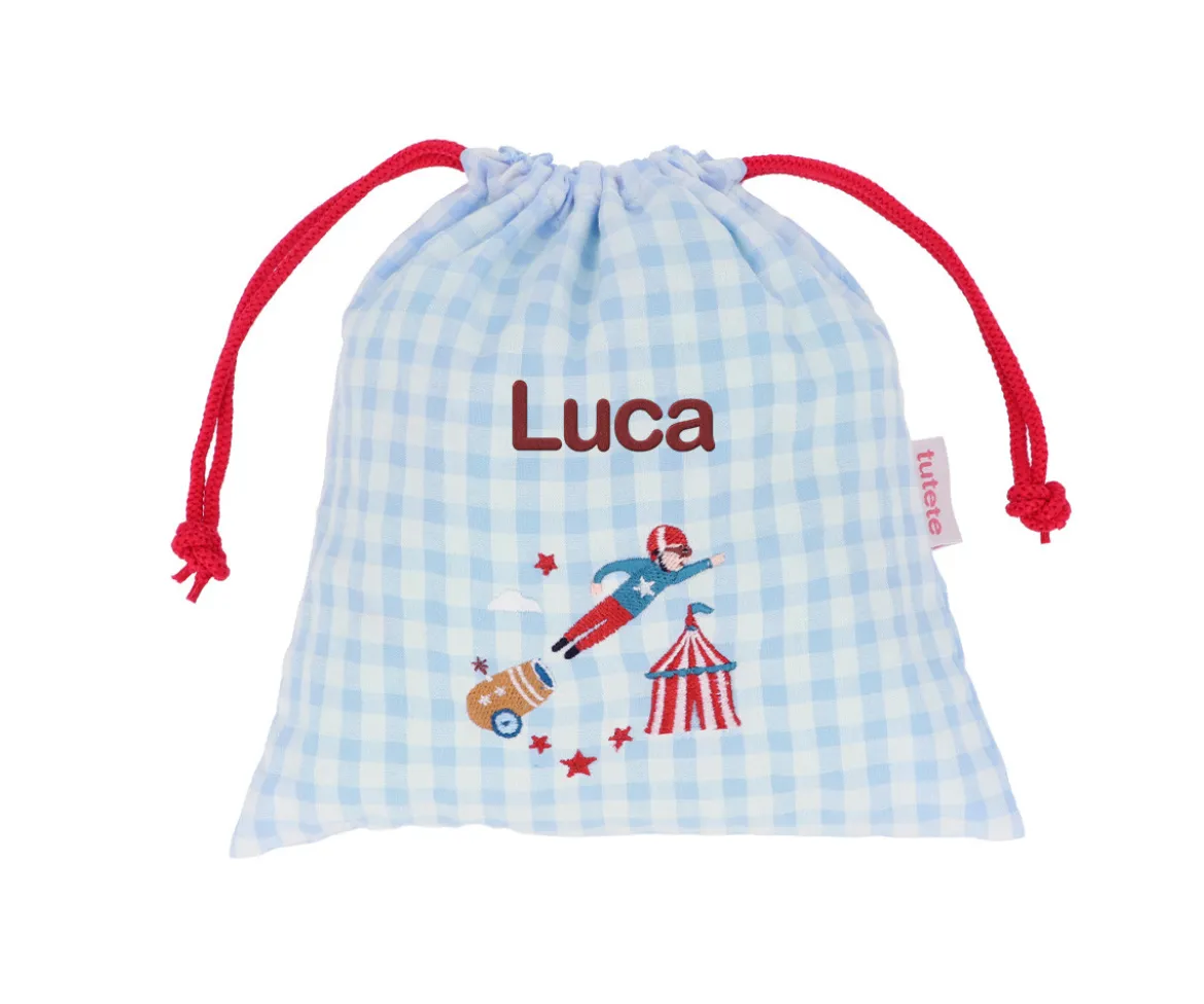 Bolsa Merienda Vichy Circus Show Personalizable