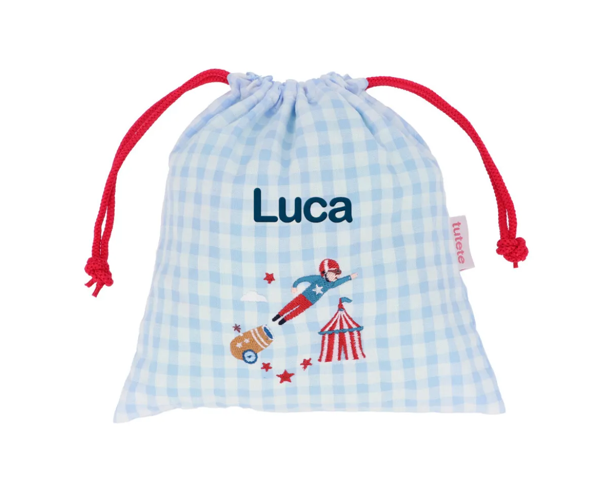 Bolsa Merienda Vichy Circus Show Personalizable