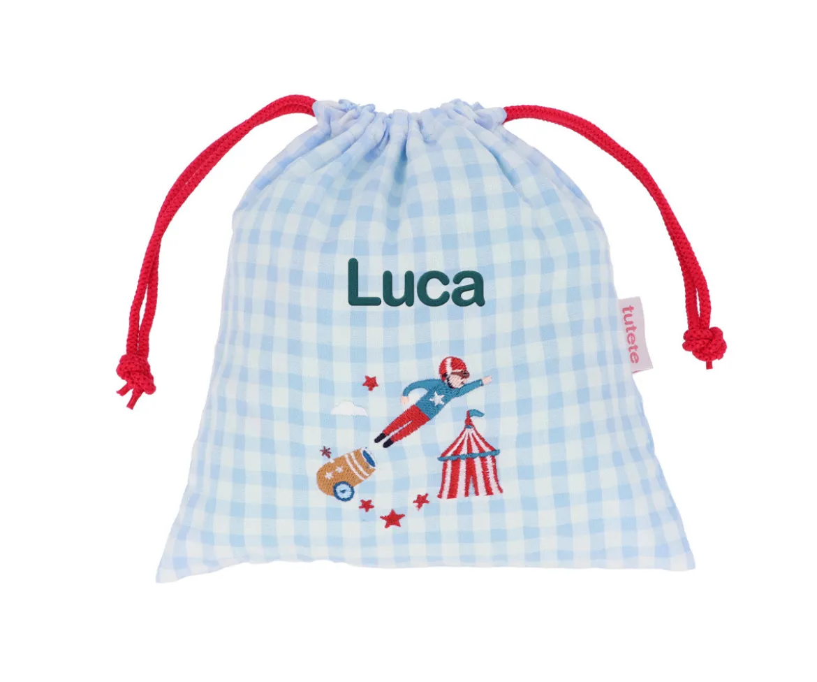 Bolsa Merienda Vichy Circus Show Personalizable