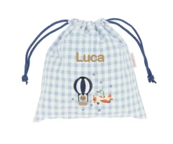Bolsa Merienda Vichy Planes Personalizable