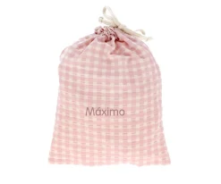 Bolsa Merienda Vichy Rosa Personalizable