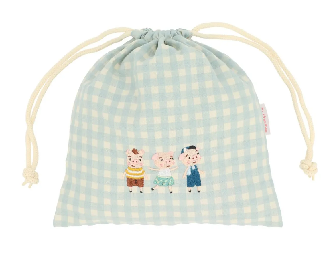 Bolsa Merienda Vichy The Three Little Pigs Personalizable