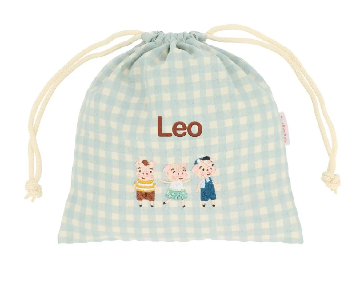 Bolsa Merienda Vichy The Three Little Pigs Personalizable