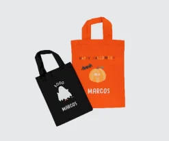 Bolsa Naranja Truco o Trato Halloween Personalizable