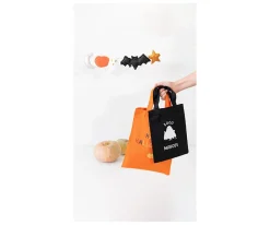 Bolsa Naranja Truco o Trato Halloween Personalizable