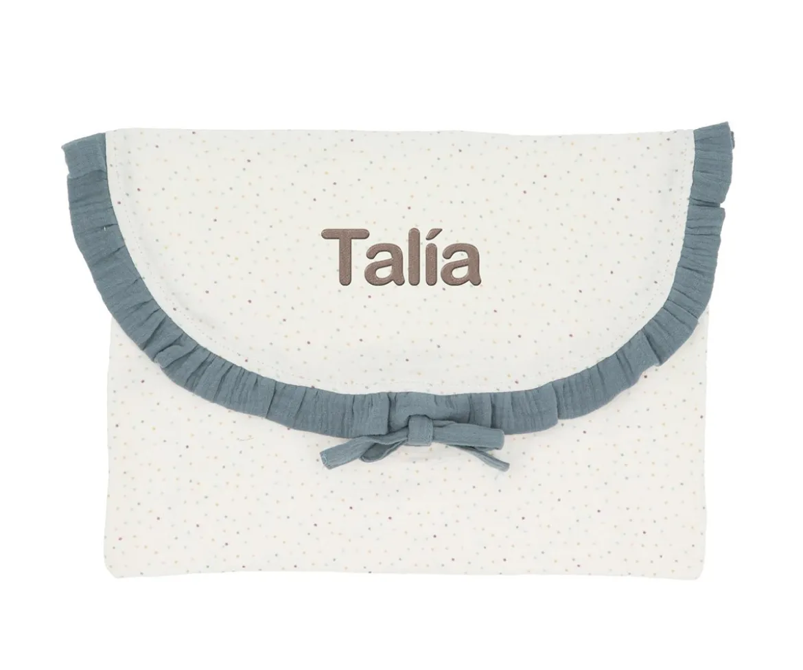 Bolsa para Muda Rainbow Dots Azul Personalizable