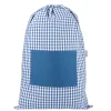 Bolsa para Muda Vichy Azul Oscuro Personalizable