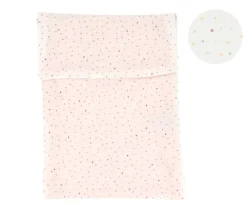 Bolsa para Pañales Rainbow Dots Rosa Personalizable