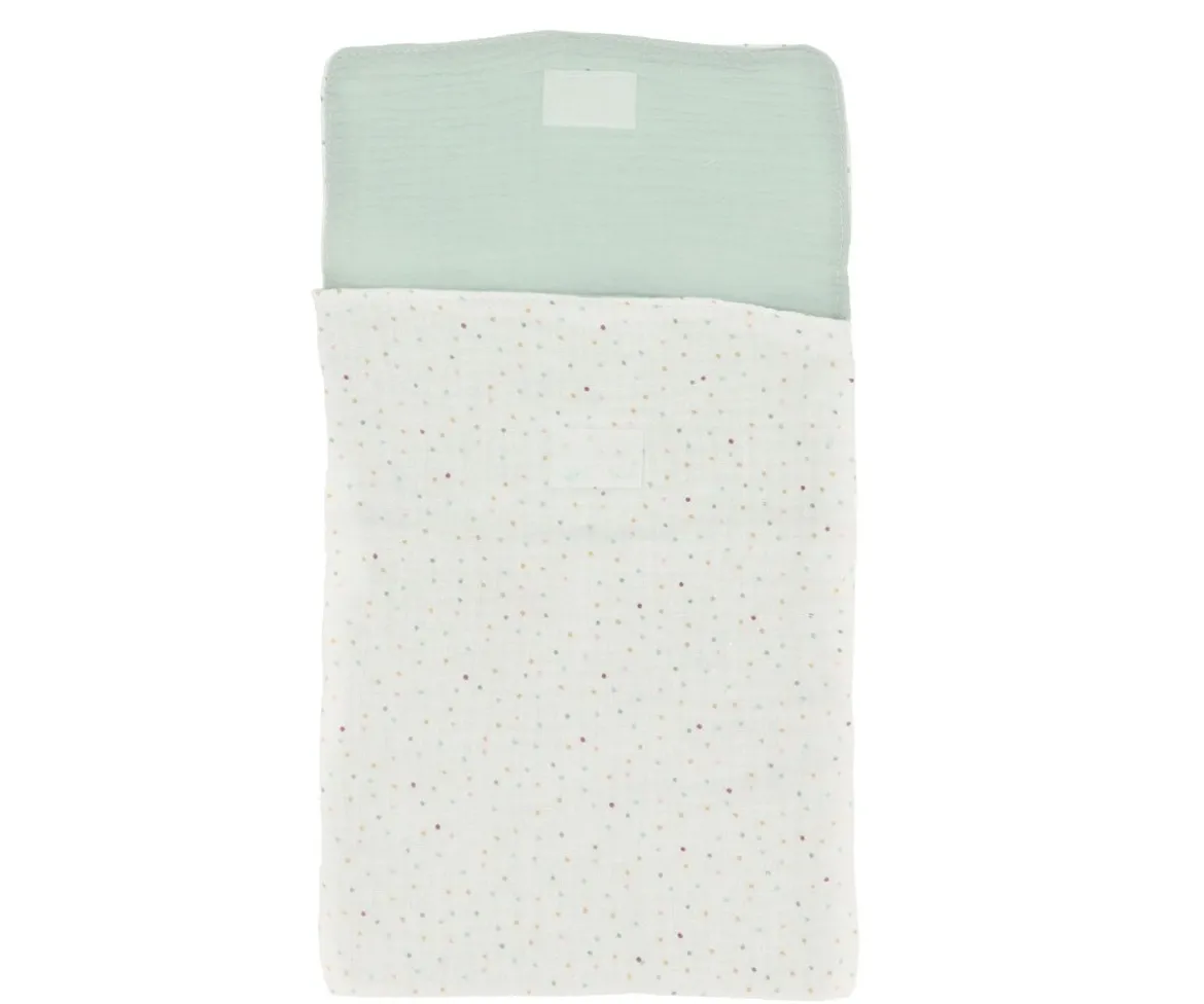 Bolsa para Pañales Rainbow Dots Verde Personalizable
