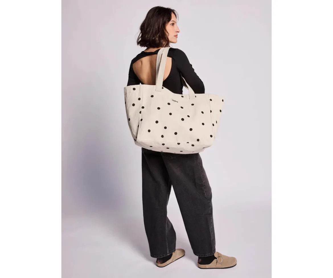 Bolsa Tote de Algodón Orgánico Claude Polka Dot