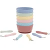 Bol Silicona + Cuchara Acero Brick Blush