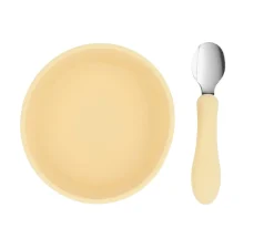 Bol Silicona + Cuchara Acero Sun