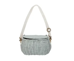 Bolsito Ratán Mini Chari Vintage Blue