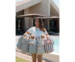 Bolso Basket Stripe Green