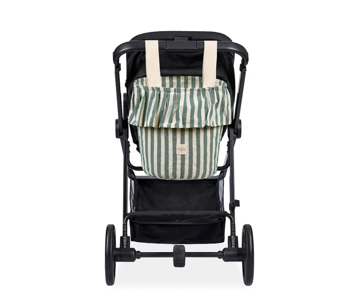 Bolso Basket Stripe Green