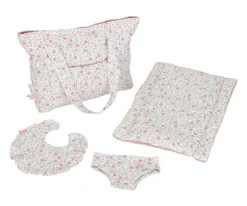 Bolso Cambiador para Muñecas Soft Flowers