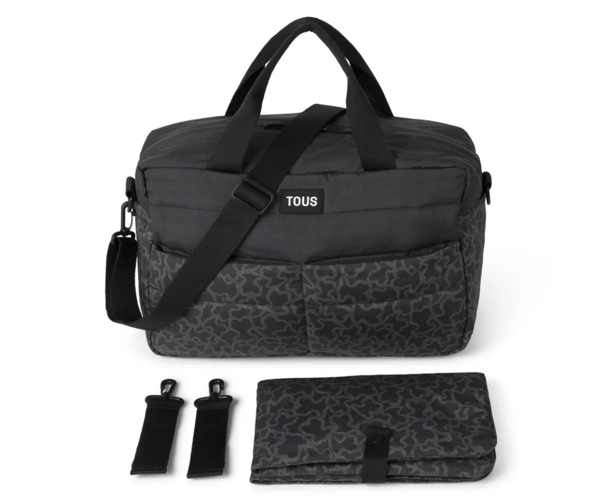 Bolso Carro Bebé Kaos Negro con Cambiador