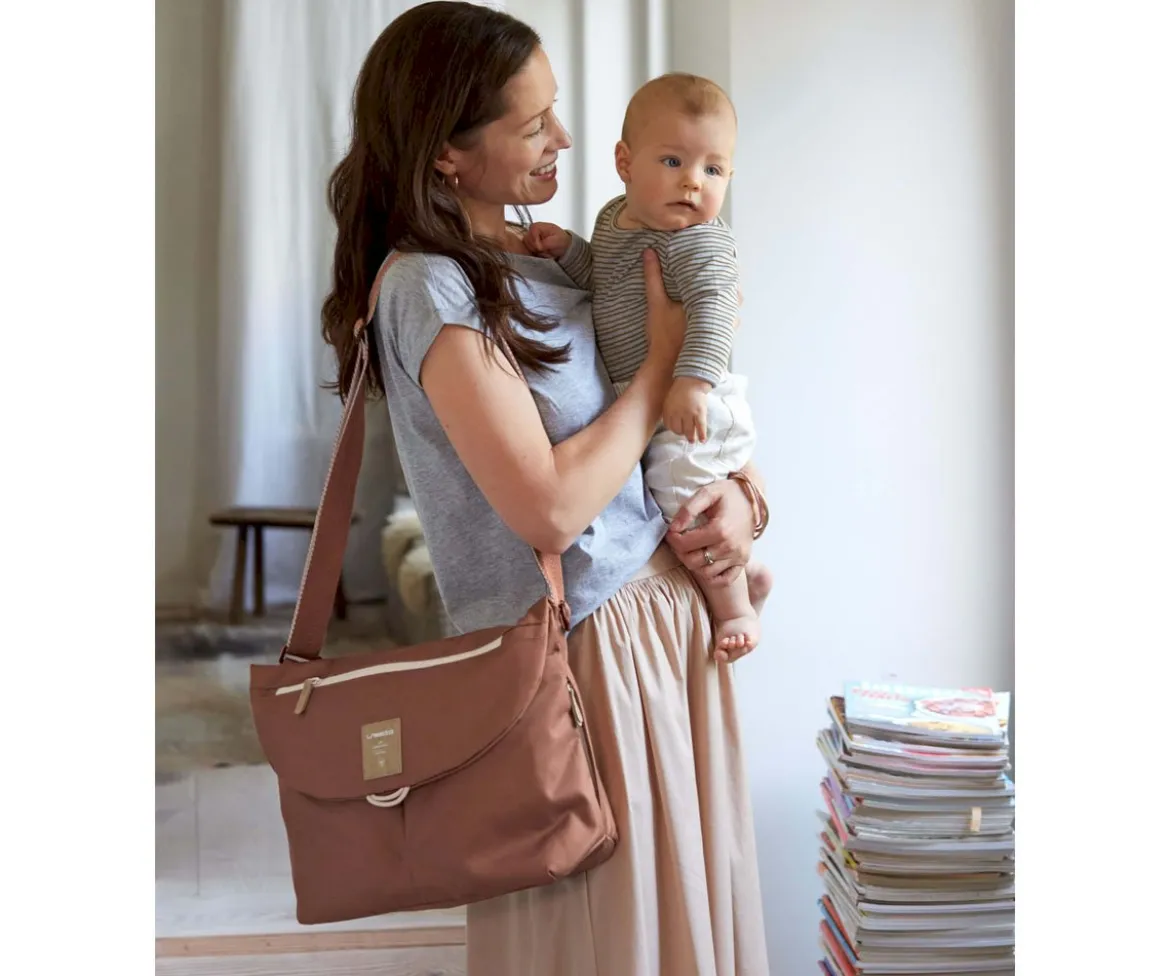Bolso Carro Bebé Manu Messenger Rust