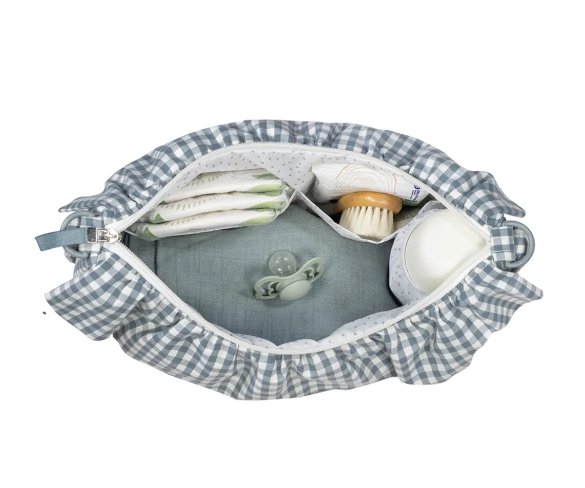 Bolso Crossbody Gondola Praliné Vichy Matcha
