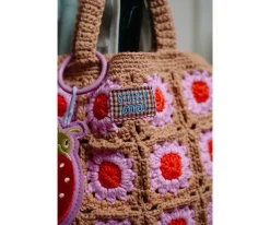 Bolso de Crochet Lemon Tree Flower Capmfire Orange