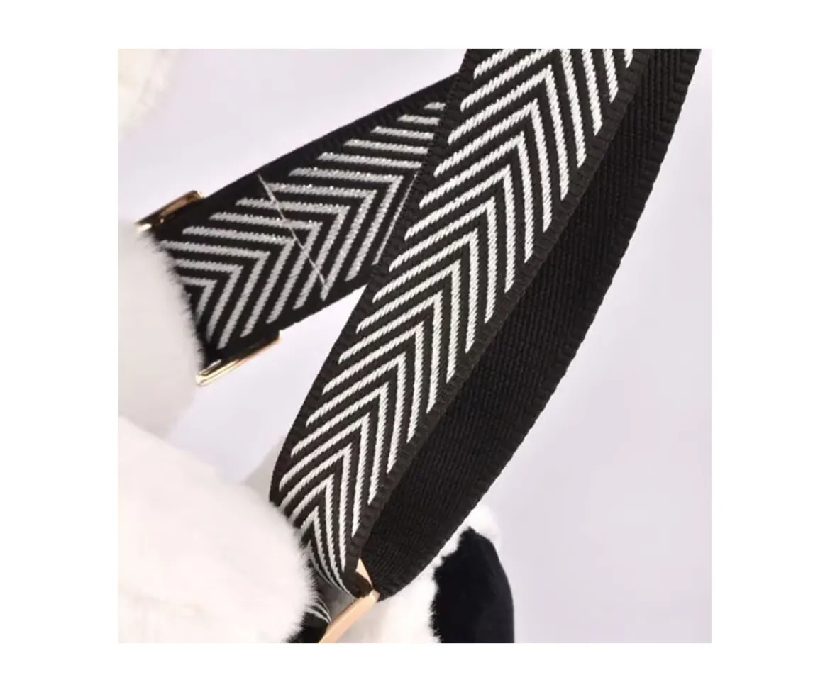 Bolso de Pelcuhe Perro Black & White