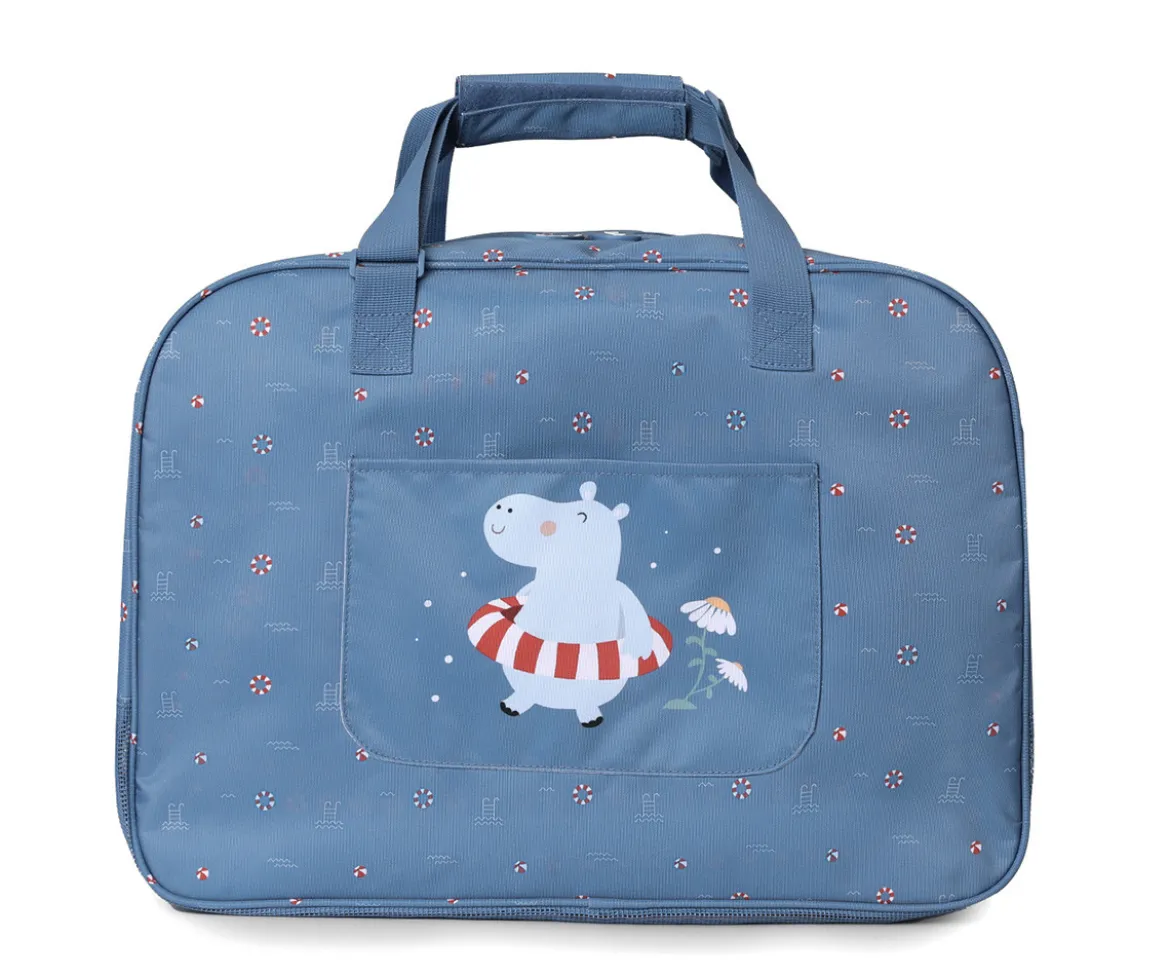 Bolso de Playa con Rejilla Hippos Personalizable