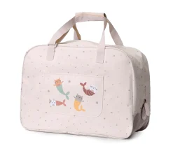 Bolso de Playa con Rejilla Mermaid Cats Personalizable