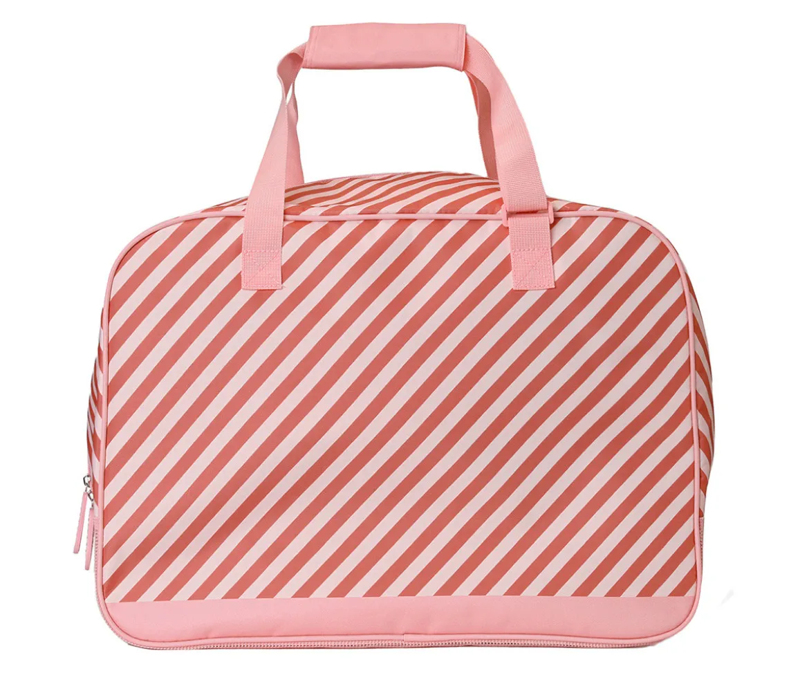 Bolso de Playa con Rejilla Stripes Bloom & Blush Personalizable