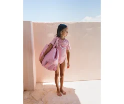 Bolso de Playa con Rejilla Whale Pink Personalizable