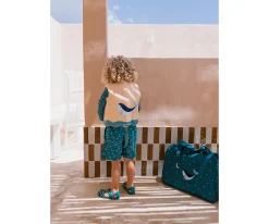 Bolso de Playa con Rejilla Whale Teal Personalizable