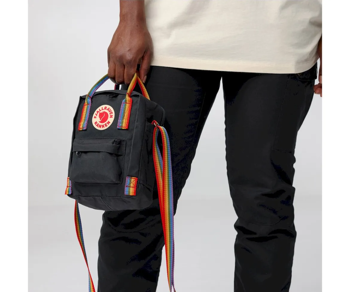 Bolso Kanken Rainbow Sling Black