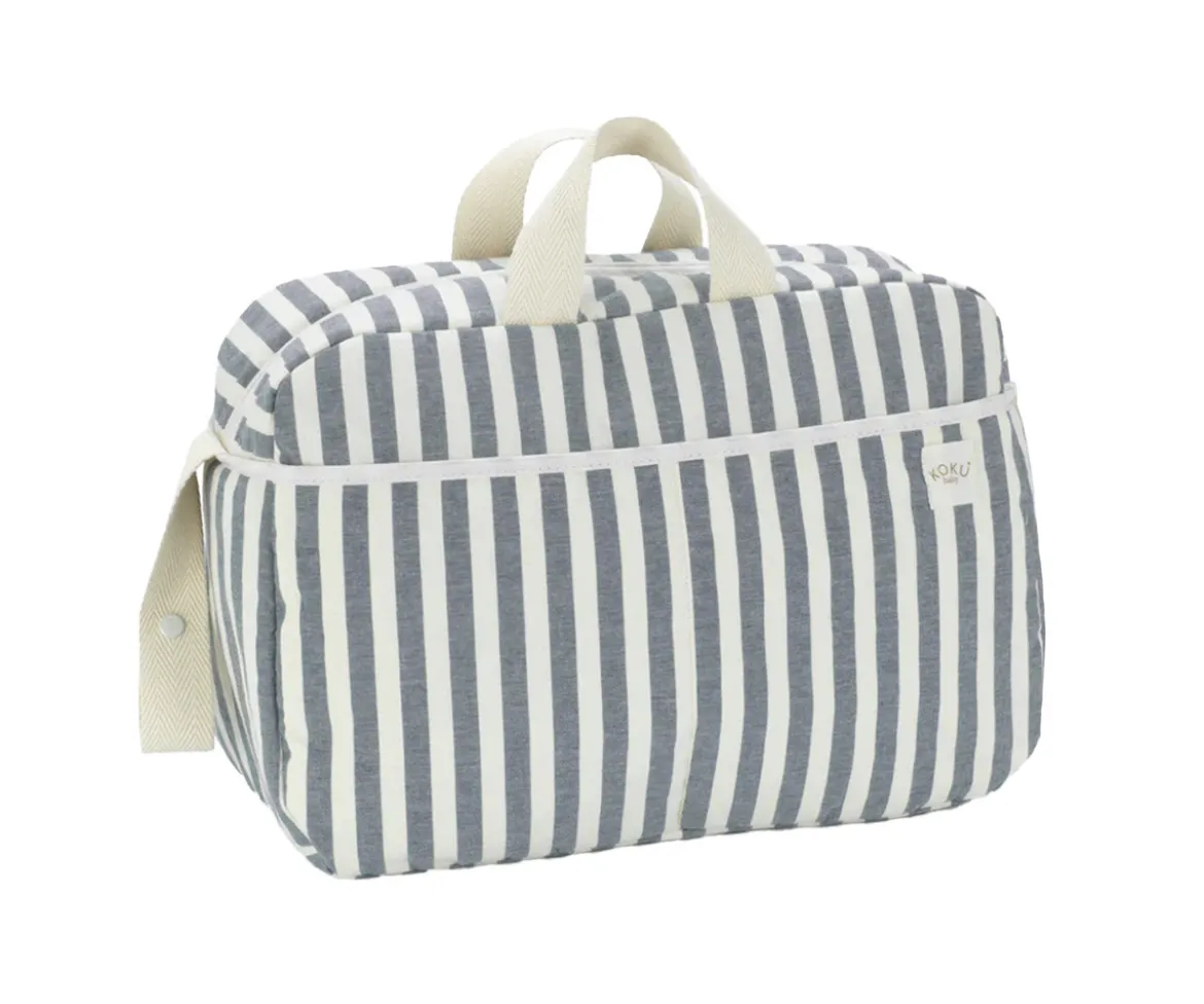 Bolso Maternidad Stripe Navy Blue Personalizable