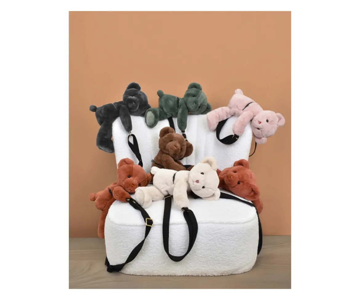 Bolso Osito de Peluche Beige 30cm