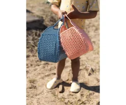 Bolso Retro Antiarena Vintage Blue