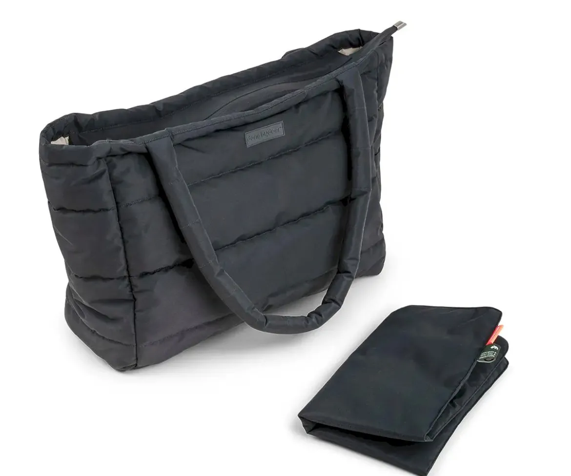 Bolso Tote Acolchado Black con Cambiador