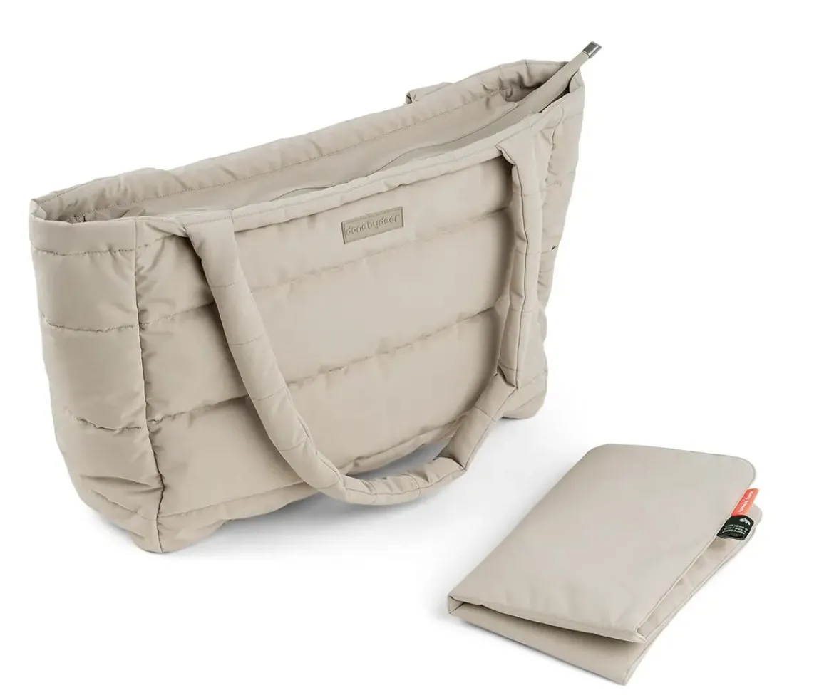 Bolso Tote Acolchado Sand con Cambiador