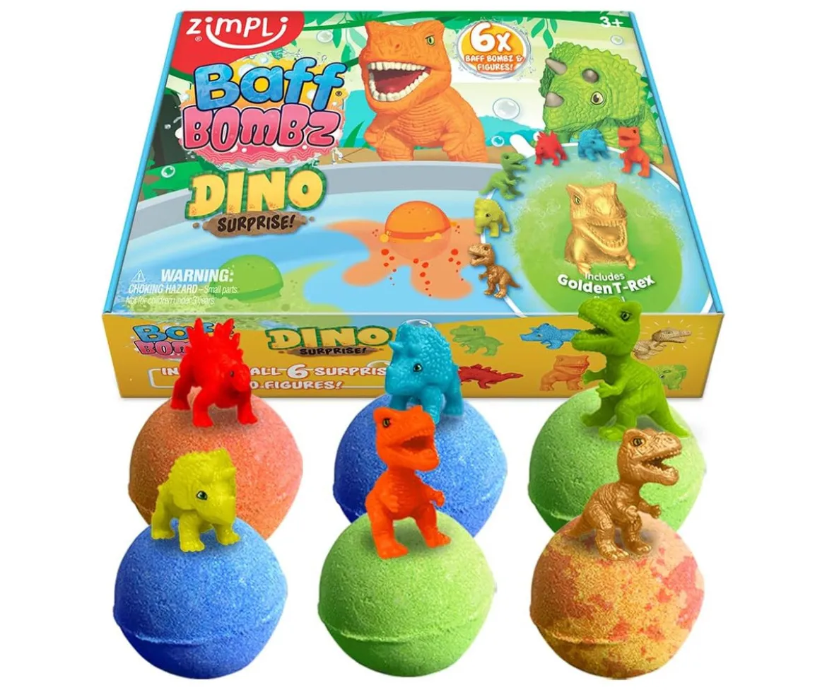 6 Bombas de Baño Surprise Dino