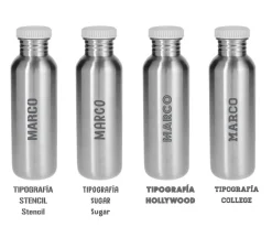 Botella Acero Básica Apricot Personalizable 500 ml