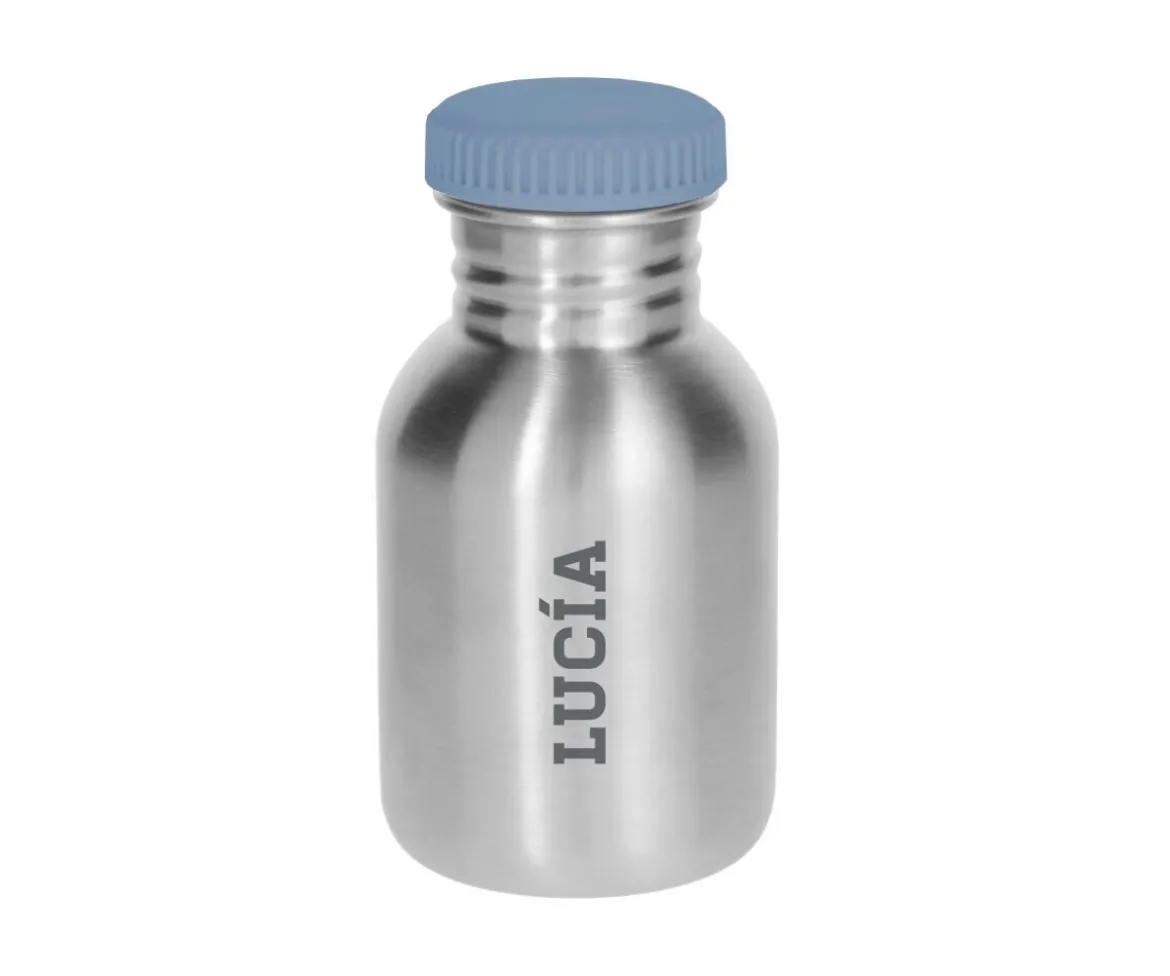 Botella Acero Básica Azul Personalizable 350ml