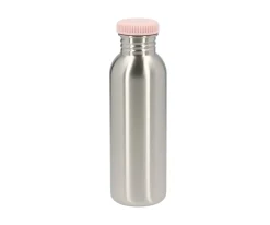 Botella Acero Básica Cotton Pink Personalizable 750ml