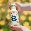 Botella Acero con Pajita Panda 500ml