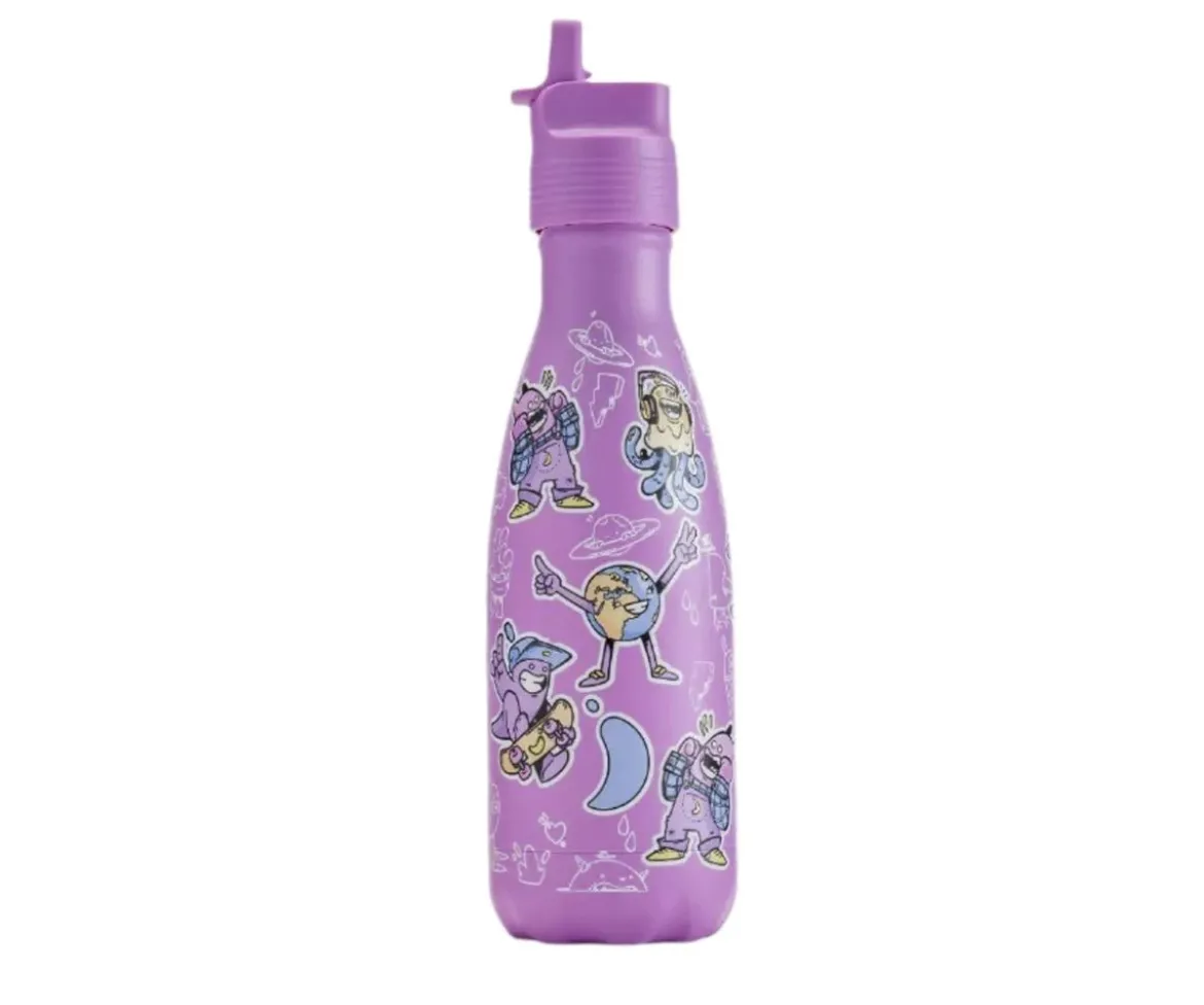 Botella Acero Inoxidable Kids Crew Lila 350 ml