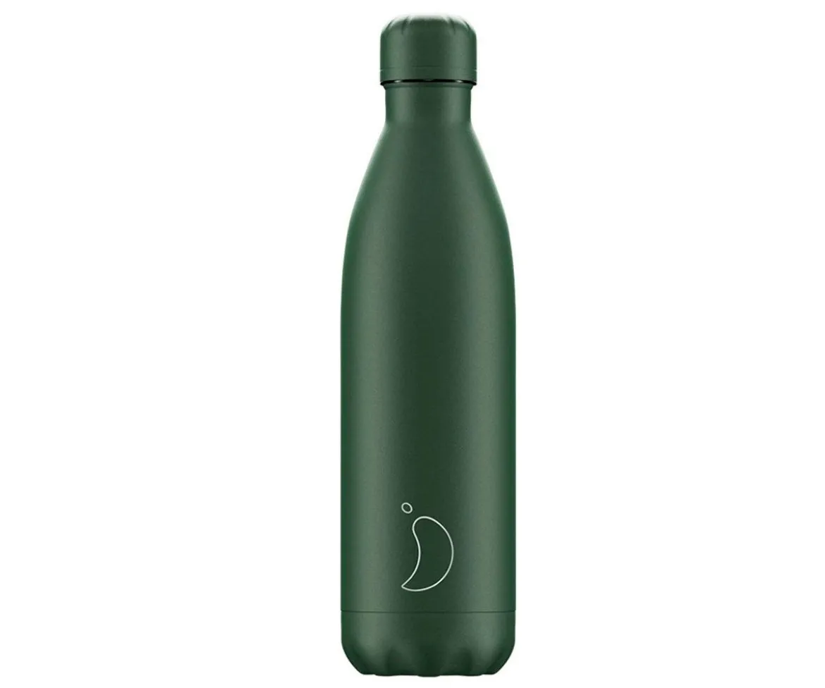 Botella Acero Inoxidable Mate Verde Total 750 ml