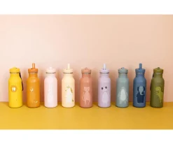 Botella Acero Trixie Mr. Fox 500ml + 6 Pegatinas Redondas Yellow Regalo