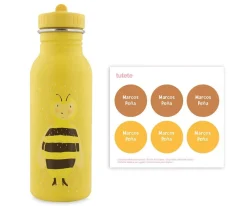 Botella Acero Trixie Mrs. Bumblebee 500ml + 6 Pegatinas Redondas Yellow Regalo