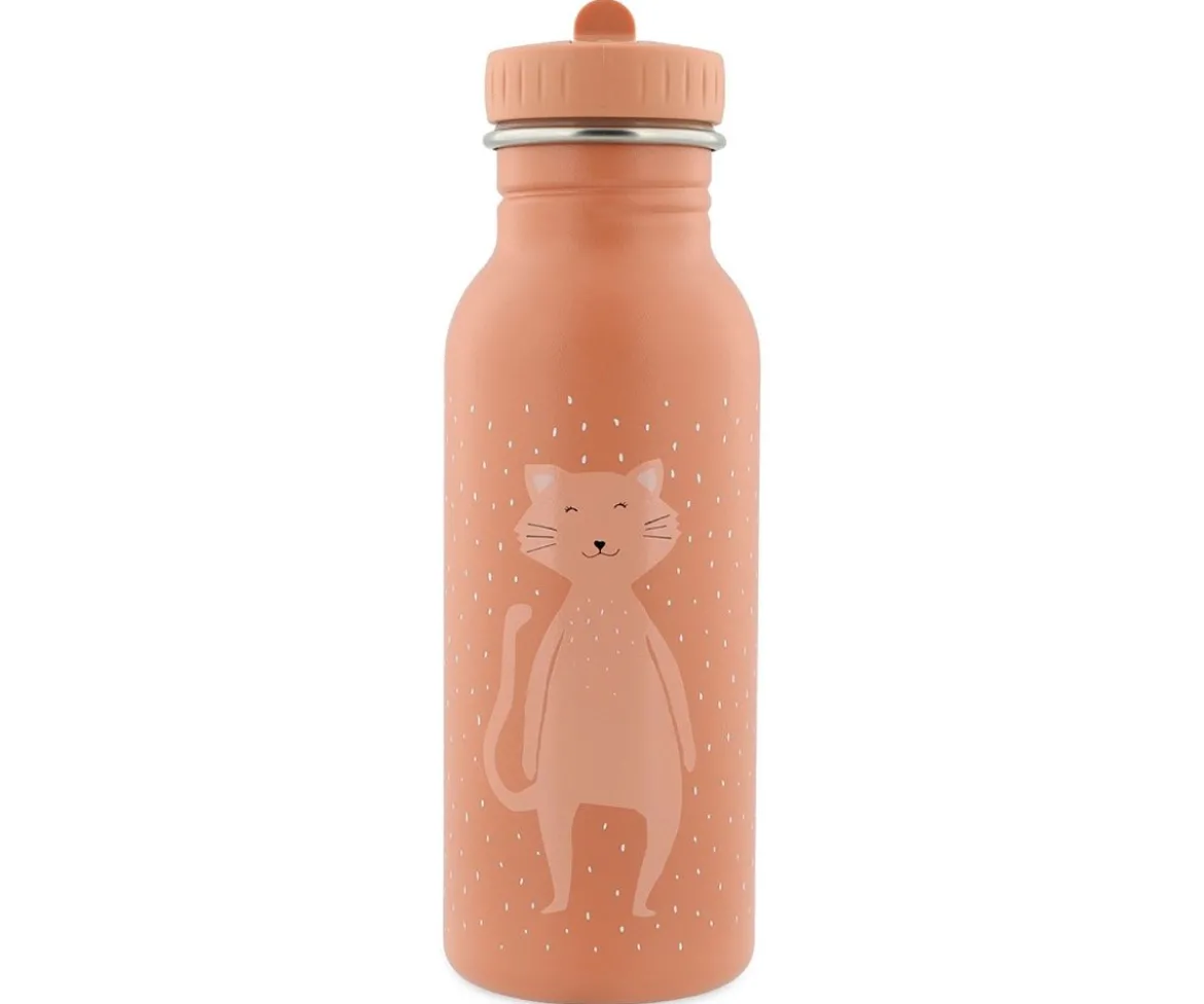 Botella Acero Trixie Mrs.Cat 500ml + 6 Pegatinas Redondas Rose Regalo